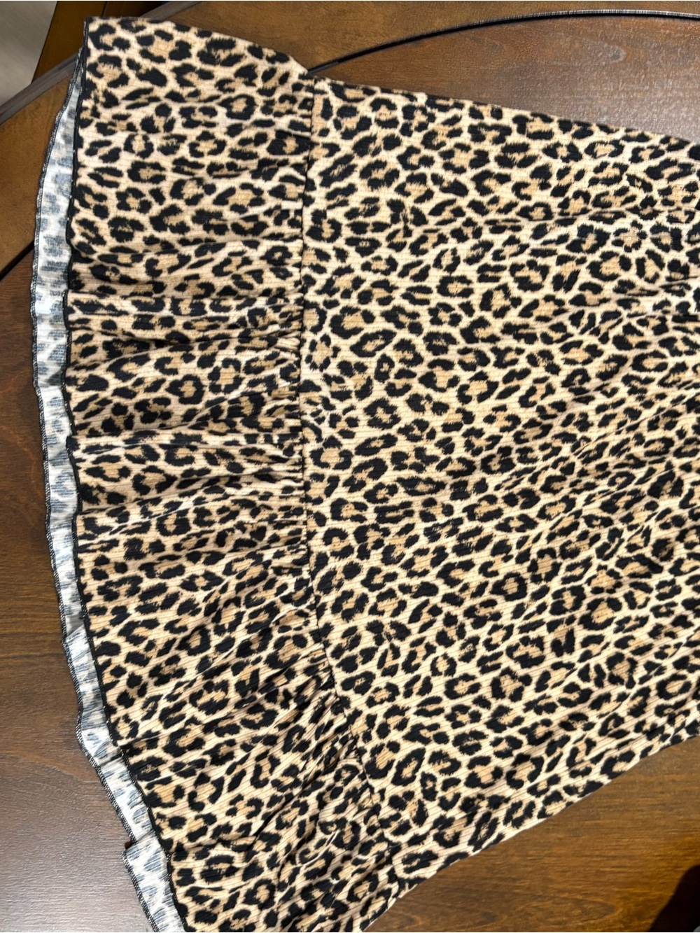 mts Leopard Print Mini Skirt in Tan and Black